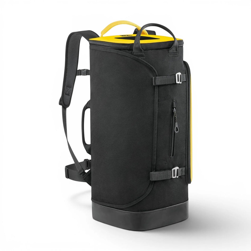 Skyland Equipment Ltd Petzl Expert 40 black and yellow durable TPU equipment backpack with padded straps