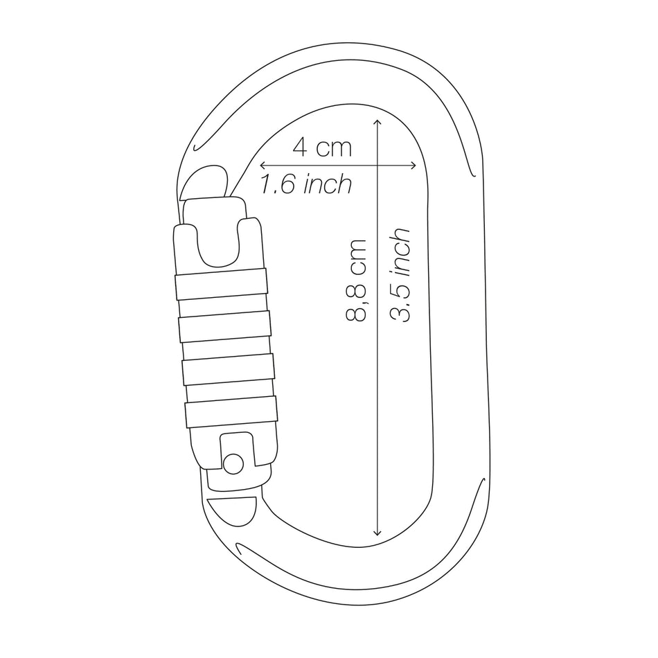 Petzl OK Oval Carabiner - Ball-Lock - Carabiner