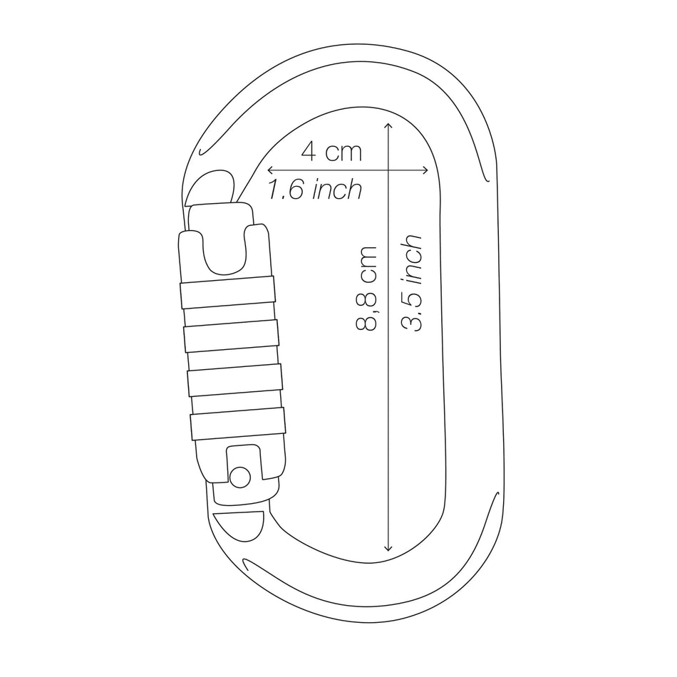 Petzl OK Oval Carabiner - Ball-Lock - Carabiner