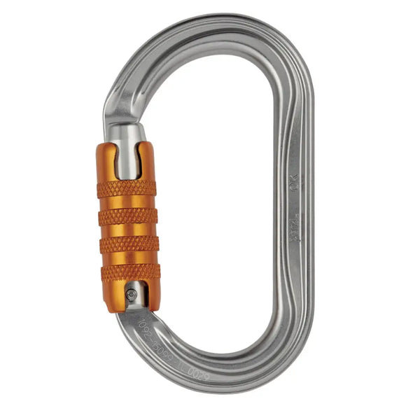 Petzl OK Triact Oval Carabiner - 3 Way - Grey - Carabiner