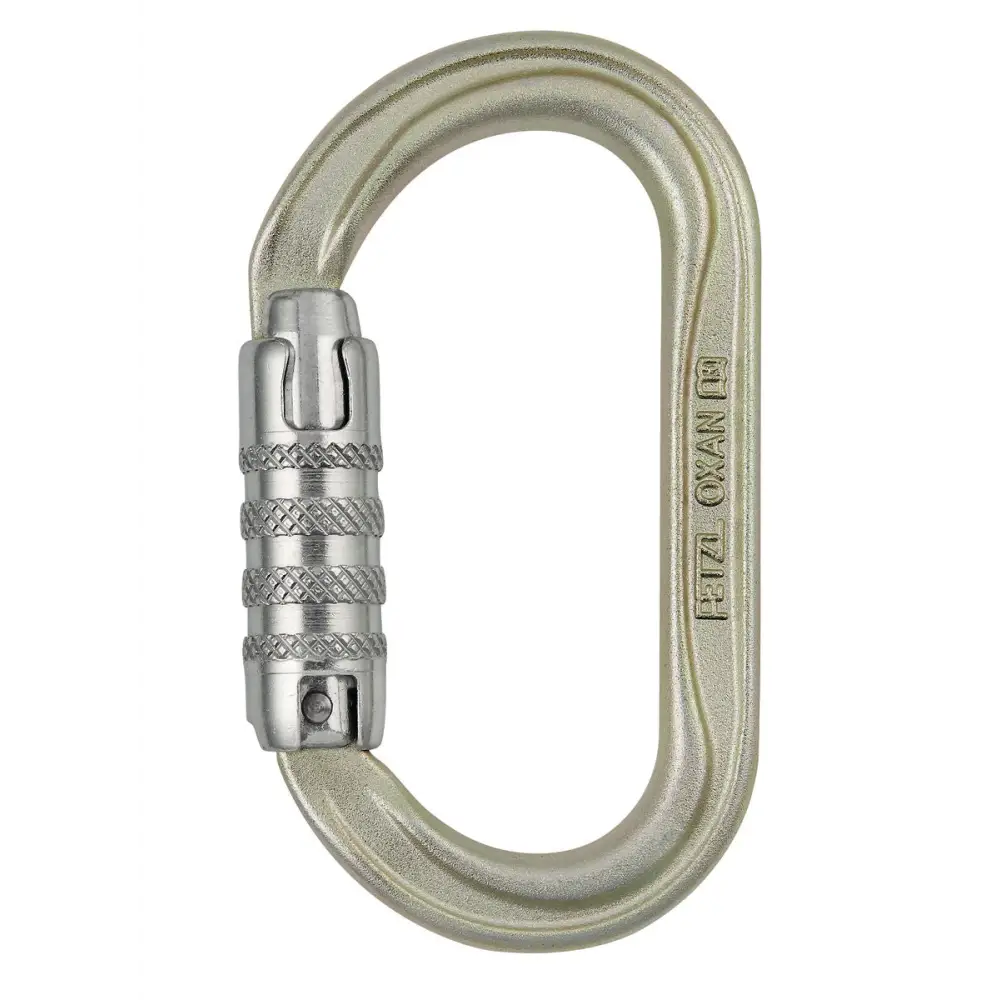 Petzl Oxan Steel Carabiner - Triact - 3 Way Locking - Carabiner