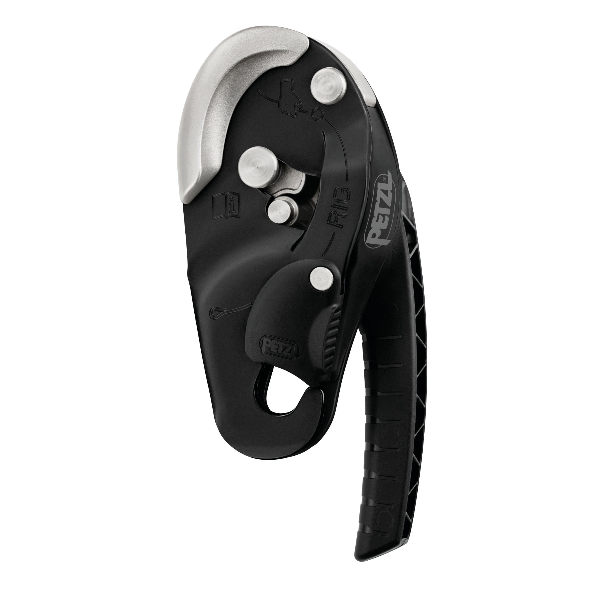 Petzl Rig - Black - Climbing Hardware