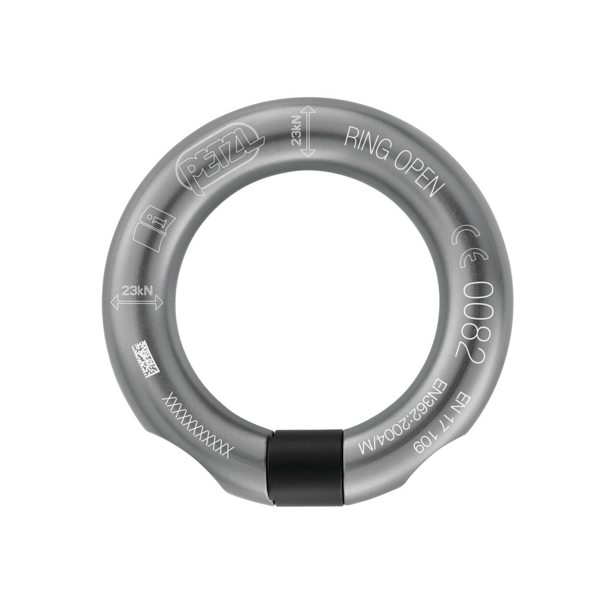 Petzl Ring Open - Anthracite - Climbing Hardware