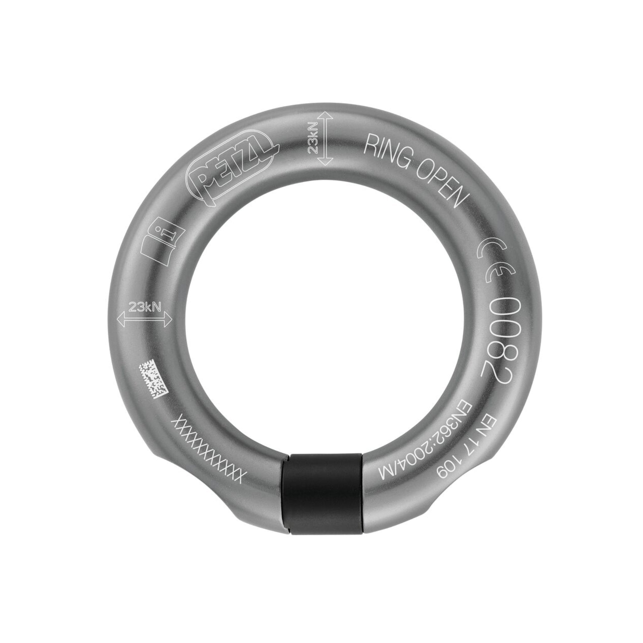 Petzl Ring Open - Anthracite - Climbing Hardware