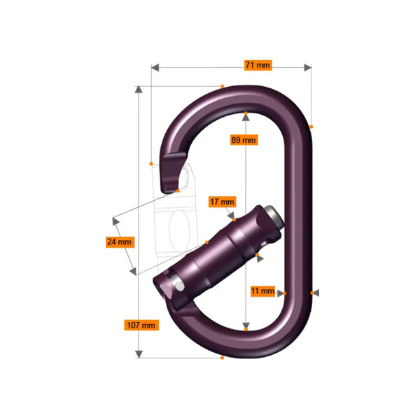 Rock Exotica Rock O Auto Lock Black - 3 Way - Skyland Equipment Ltd