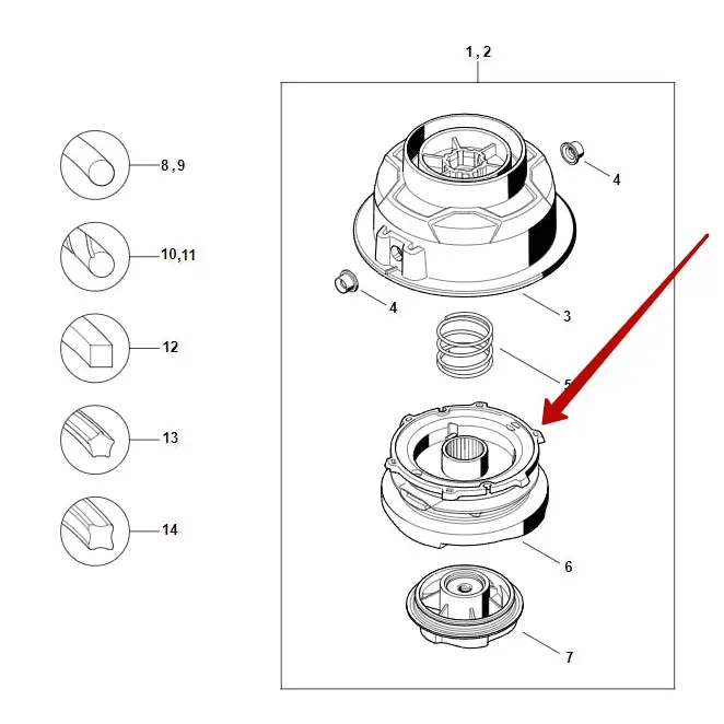 Spool Insert - Stihl Autocut C 6-2 - Strimmer Head