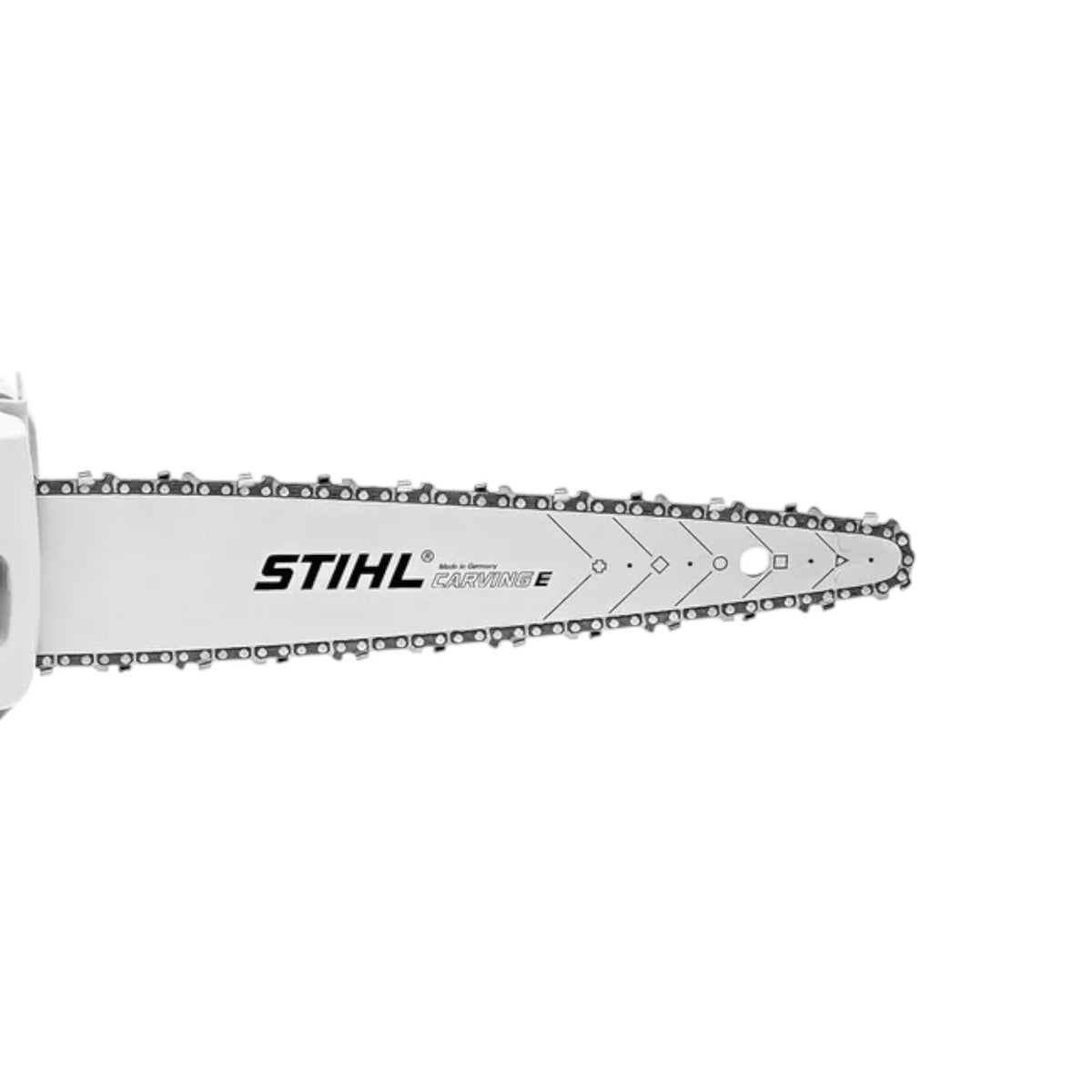 Stihl Carving E Guide Bar 1/4"P 1.1mm - 12" close up