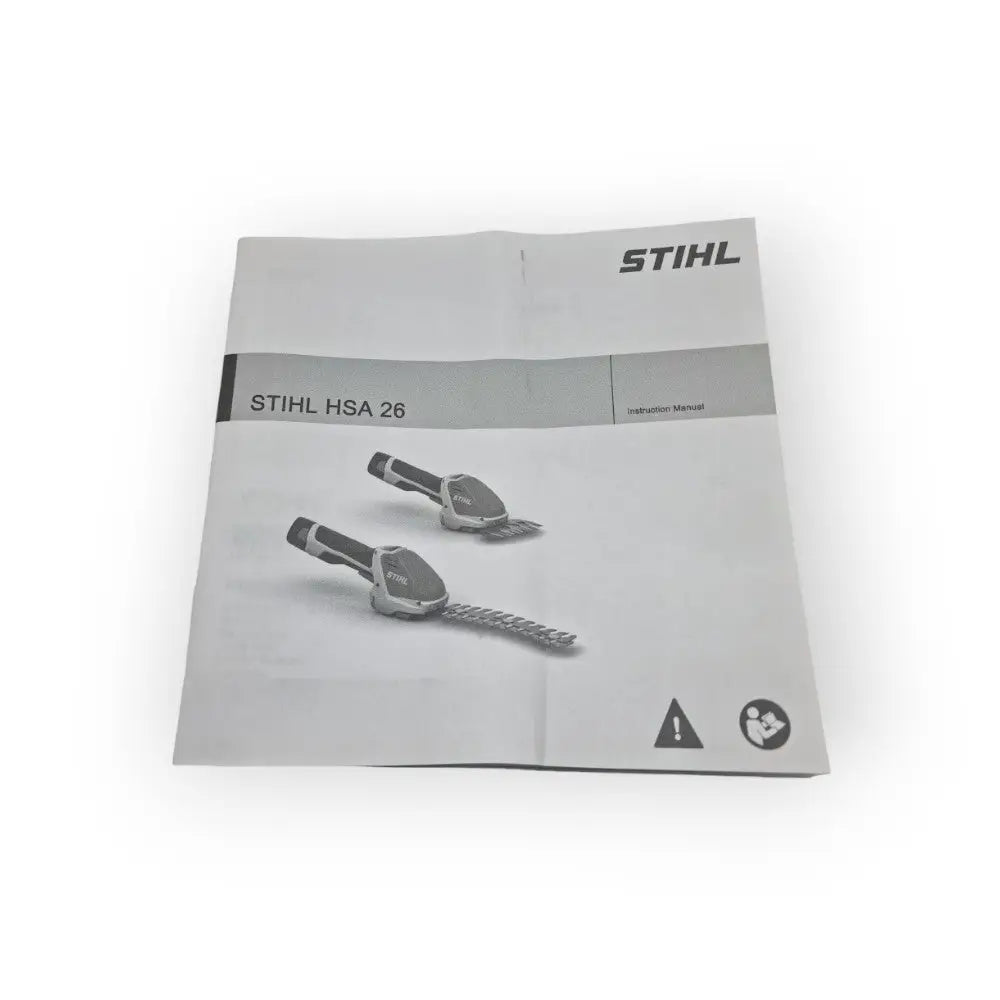 Stihl HSA 26 Cordless Shears - Manual - Machinery