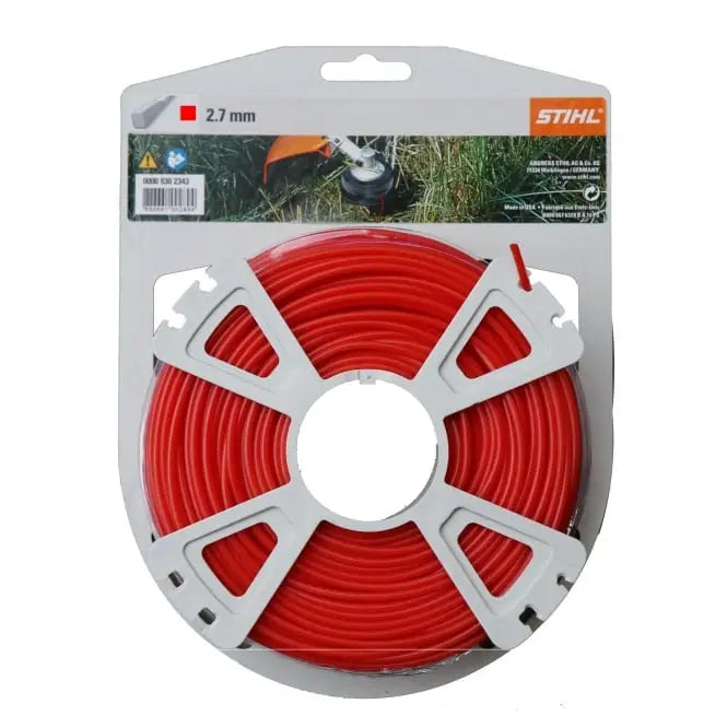 Stihl Square Red Strimmer Line - 2.7mm - Consumables