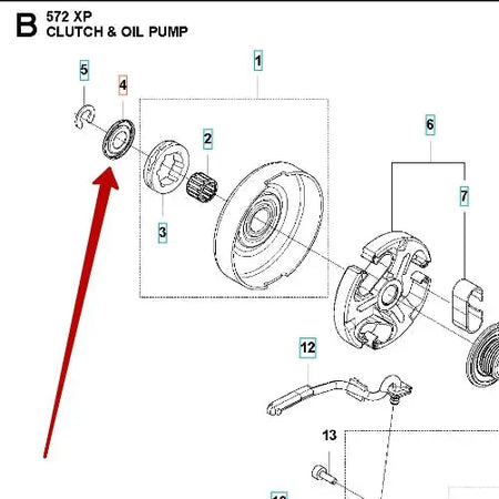 Washer E-Clip - Husqvarna 503 75 24-01 - Skyland Equipment Ltd