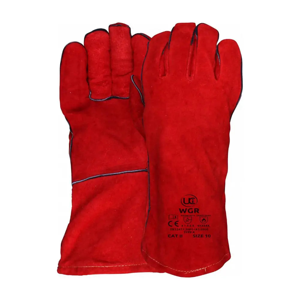 WGR Red Welding Gauntlets - Gloves