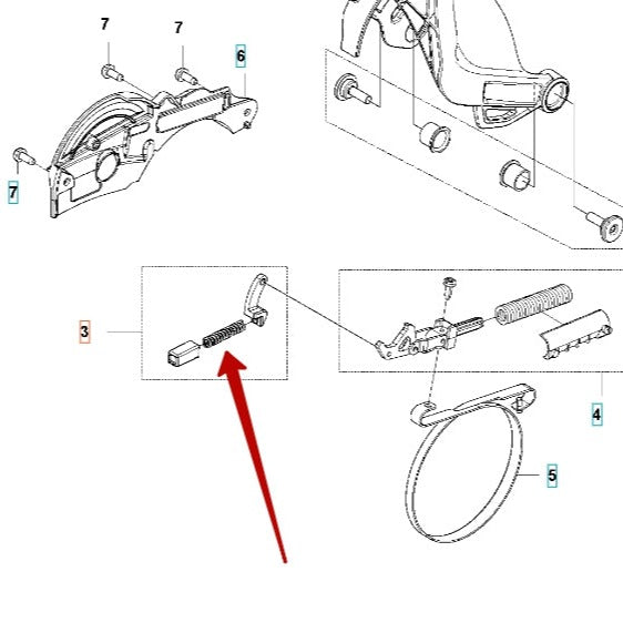 Chain Brake Lock Kit - Husqvarna 590 11 02-01 - Skyland Equipment Ltd