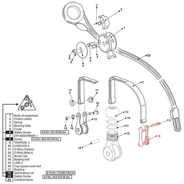 ART Ropeguide Trapeze Shackle - Skyland Equipment Ltd