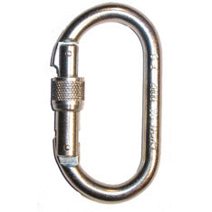 Foin Oval Steel carabiner - Screw Gate Foin