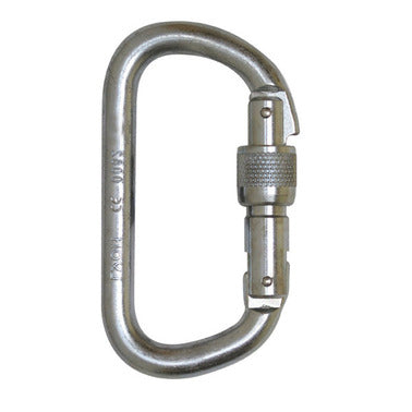 Foin D Shape Steel Carabiner - Screwgate - Skyland Equipment Ltd