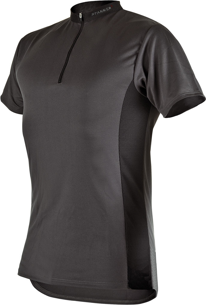 Pfanner Zip Neck Shirt Grey - Short Sleeve - Skyland Equipment Ltd