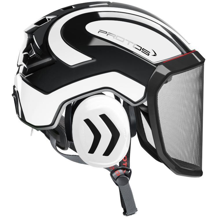 Protos Arborist Integral Helmet - Black/White Reflective - Skyland Equipment Ltd