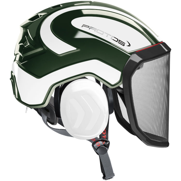 Protos Arborist Integral Helmet - Olive Reflective - Skyland Equipment Ltd